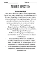 Vorschau - Stundenentwürfe - Albert Einstein - Ein Genie der Wissenschaft - Seite 2