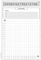Vorschau - Arbeitsblätter - Arbeitsblatt - Vorlage: Koordinatensystem - Seite 3