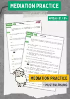 Vorschau - Arbeitsblätter - Mediation Practice / Sprachmittlung (Burns Supper) - Deckblatt