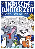 zapowiedź - Zimowe zwierzęta – czytam i koloruję po niemieck u Deutsch Lesen und Malen - obwoluta