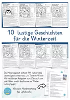 zapowiedź - Zimowe zwierzęta – czytam i koloruję po niemieck u Deutsch Lesen und Malen - strona 1