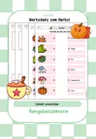 Vorschau - Arbeitsblätter - Herbst Wortschatz DAF DAZ - Deckblatt