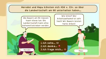 Vorschau - Arbeitsblätter - Landwirtschaft am Nil - Fantasiereise, Bildimpuls für den Einstieg, differenzierte Arbeitsblätter - Seite 3
