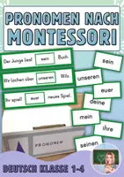 Vorschau - Fördermaterial/Inklusion - Pronomen nach Montessori - Deckblatt