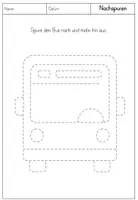 Vorschau - Arbeitsblätter - Graphomotorik / Schwungübungen - Transportmittel - Vorschule / 1. Klasse - Seite 2