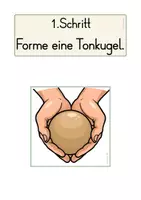 Vorschau - Poster - Daumenschale aus Ton - Arbeitsschritte und Kriterien - Seite 2