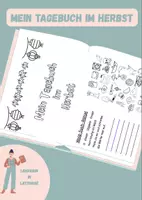 Vorschau - Unterrichtsreihen - Mein Tagebuch im Herbst - Schreiben in der 2.Klasse - Deckblatt