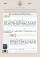 Vorschau - Arbeitsblätter - Schreiber im Alten Ägypten - Fantasiereise, Einstiegsimpuls, Arbeitsblätter, Abschlussdiskussion/Gegenwartsbezug - Deckblatt