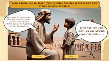 Vorschau - Arbeitsblätter - Schreiber im Alten Ägypten - Fantasiereise, Einstiegsimpuls, Arbeitsblätter, Abschlussdiskussion/Gegenwartsbezug - Seite 2