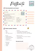 Vorschau - Arbeitsblätter - Arbeitsheft Postkarte schreiben - DaF - Seite 1