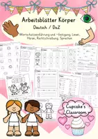 anteprima - Esercizi - Deutsch/DaZ /SU - Arbeitsblätter Mein Körper - Sprachförderung, Wortschatz, Inklusion (Esercizi: "Il mio corpo") - Pagina di copertina