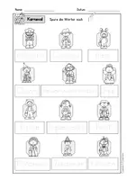 anteprima - Esercizi - Deutsch/DaZ - Fasching / Karneval Arbeitsheft - Arbeitsblätter, Sprachförderung, Lesen, Schreiben (Esercizi sul carnevale) - Pagina 3