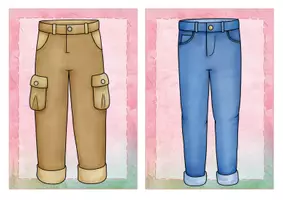 anteprima - Flashcard - Englisch/Deutsch/DaZ - clothes/ Kleidung - Bildkarten/ flashcards - Pagina 2