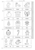 anteprima - Materiale di supporto/inclusione - Deutsch/DaZ - Weihnachten - Miniwörterbuch (Leporello), Sprachförderung, Freiarbeit (Mini dizionario: “Natale”) - Pagina 2
