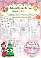 anteprima - Esercizi - Deutsch/DaZ - Arbeitsblätter Farben - Sprachförderung, Wortschatz, Inklusion (Esercizi: “Colori”) - Pagina di copertina