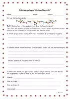 Vorschau - Stundenentwürfe - Beobachtungsbogen Weihnachtsmarkt / Markterkundung / Erkundungsbogen - Seite 1