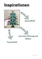 Vorschau - Mal- und Bastelvorlagen - Weihnachtsbaum Mandala und Fensterbild, Tannenbaum - Seite 2