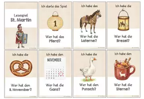 Vorschau - Spiele - Lesespiel St. Martin - Ich habe... wer hat...? - Seite 1
