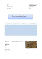 Vorschau - Stundenentwürfe - Unterrichtsentwurf Geschichten erzählen: Wir erzählen eine Abenteuergeschichte - Deckblatt