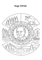 Vorschau - Mal- und Bastelvorlagen - Mandala Hugo Alfvén - Seite 2