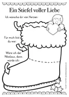 Vista previa - Hojas de trabajo - actividades inclusivas de escritura en alemán I Deutsch über Nikolaus schreiben - página 3