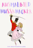 Vorschau - Mal- und Bastelvorlagen - Ausmalbilder - Nussknacker 🤎✨ - Deckblatt