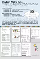 Vorschau - Arbeitsblätter - Deutsch-Mathe-Paket-Homeschooling-ein Material von schulzauberei - Deckblatt