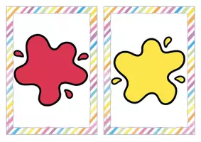 anteprima - Flashcard - Englisch/Deutsch/DaZ - Colours/Farben - flashcards/Bildkarten - Pagina 1