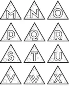 Vorschau - Mal- und Bastelvorlagen - Hängende Buchstaben für die Weihnachtszeit - Seite 3
