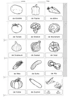 anteprima - Esercizi - Deutsch/DaZ - Gemüse - Miniwörterbuch, Leporello, Sprachförderung, Freiarbeit, Stationen (Mini dizionario: “Verdura”) - Pagina 2