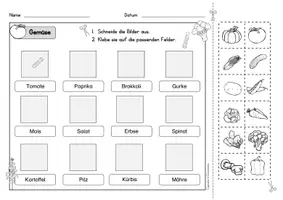anteprima - Esercizi - Deutsch/DaZ - Gemüse - Arbeitsblätter, Sprachförderung, Stationen, Freiarbeit (Esercizi: “Verdura”) - Pagina 2