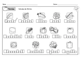 anteprima - Esercizi - Deutsch/DaZ - Gemüse - Arbeitsblätter, Sprachförderung, Stationen, Freiarbeit (Esercizi: “Verdura”) - Pagina 3