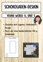 Vorschau - Mal- und Bastelvorlagen - Designe deine eigene Schokolade (YW 4, Unit 5) - Deckblatt