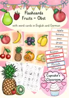 anteprima - Flashcard - Englisch/Deutsch/DaZ - Fruits - Obst - Flashcards - Bildkarten - Sprachförderung - Pagina di copertina