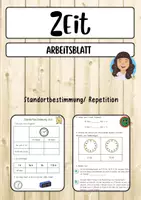 Vorschau - Arbeitsblätter - Zeit Arbeitsblatt zur Standortbestimmung oder Repetition - Deckblatt