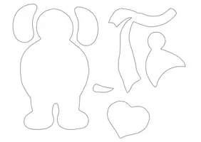 Vorschau - Mal- und Bastelvorlagen - Materialpaket Weihnachts Bastelvorlagen in drei Größen - Kunst in der Grundschule - Seite 1