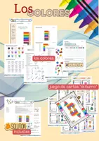 Vorschau - Stundenentwürfe - Einheit: los colores en español FARBEN - Deckblatt