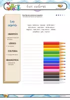 Vorschau - Stundenentwürfe - Einheit: los colores en español FARBEN - Seite 1