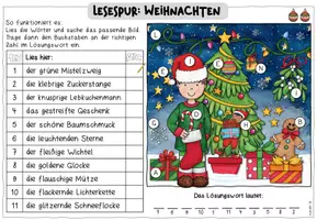 Vorschau - Arbeitsblätter - Mini-Lesespur: Weihnachten (3-fach differenziert) - Seite 3