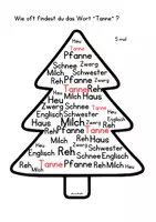 Vorschau - Arbeitsblätter - Schau genau! - weihnachtlicher Tannenbaum - Seite 1