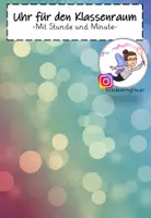 Vorschau - selbst erstellte Cliparts/Grafiken - Uhr Klassenraum - Deckblatt