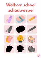 Voorbeeld - Welkom school schaduwspel - Voorblad