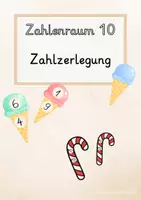 Vorschau - Spiele - Zahlzerlegung Zahlenraum 1 bis 10 - Deckblatt