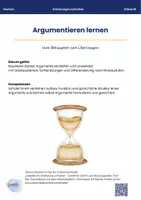 Vorschau - Stundenentwürfe - Argumentieren lernen / Vom Behaupten zum Überzeugen – Argumente aufbauen & formulieren (Erörterung, Klasse 10) - Deckblatt