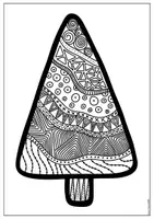 Vorschau - Mal- und Bastelvorlagen - 🎄 Zen-Kunst/Mandala-Tannenbäume zum Ausmalen & Gestalten – kreative Fensterbilder für die Weihnachtszeit - Seite 1