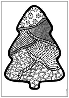 Vorschau - Mal- und Bastelvorlagen - 🎄 Zen-Kunst/Mandala-Tannenbäume zum Ausmalen & Gestalten – kreative Fensterbilder für die Weihnachtszeit - Seite 3