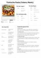 Vorschau - Arbeitsblätter - Türkisch Pasta - Deckblatt