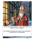 Vorschau - Unterrichtsreihen - Ein Geschenk für den Nikolaus – Lesetext, Theaterstück, Ausmalbilder & kreative Aufgaben - Deckblatt
