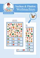 Vorschau - Arbeitsblätter - Suchen & Finden: Weihnachten & Advent (Wimmelbild, Zählen im Zahlenraum bis 10) - Deckblatt