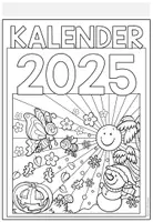 Vorschau - Mal- und Bastelvorlagen - Kalender zum Ausmalen (Malvorlagen) - Seite 2